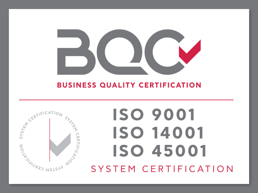 Certificazioni BQC ISO 9001, 14001, 45001